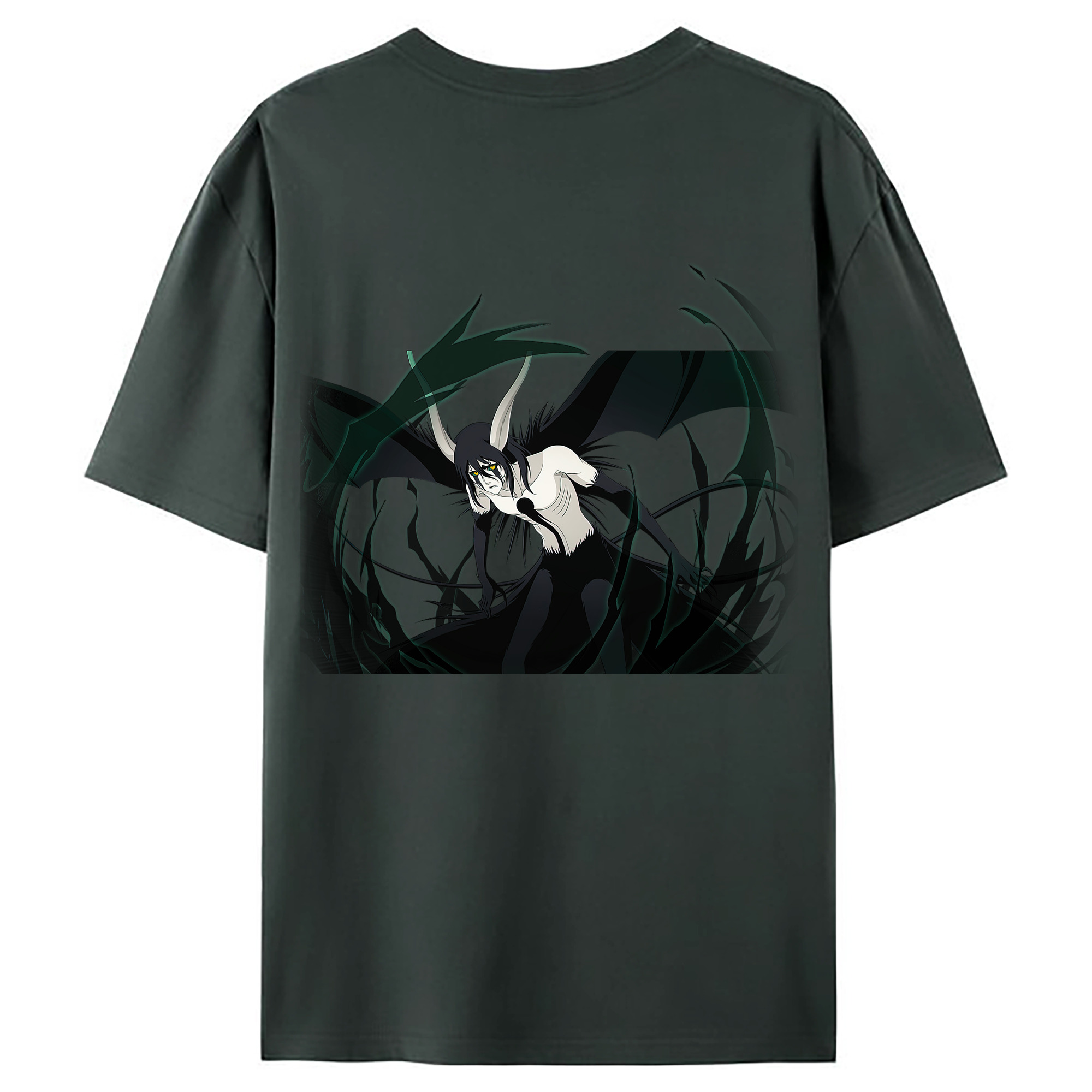 （画像用） ブリーチ ウルキオラ·シファー BLEACH Ulquiorra cifer 綿100％ メンズ半袖Tシャツ（バックプリント） 通気性